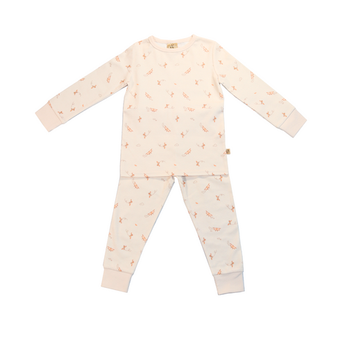 Organic Cotton Baby Romper – Warm Beige | 0–24 Months