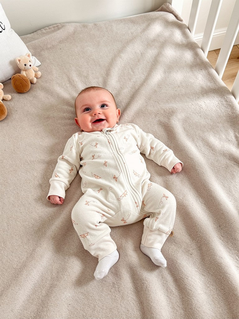 Baby romper- beige